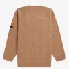 Jersey extragrande con detalle de parche para hombre