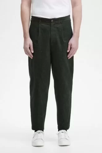Pantalones cónicos de pana tipo gofre para hombre
