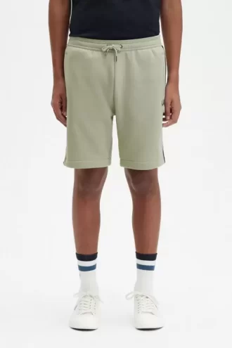 Pantalones cortos deportivos con cinta en relieve para hombre