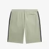 Pantalones cortos deportivos con cinta en relieve para hombre Pantalones cortos deportivos con cinta en relieve para hombre