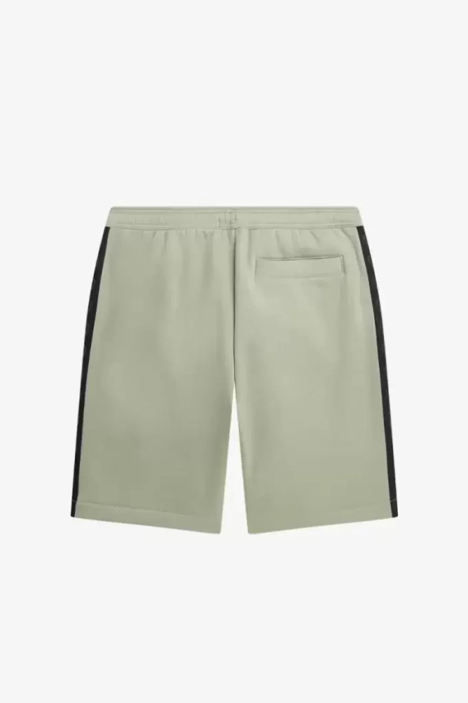 Pantalones cortos deportivos con cinta en relieve para hombre Pantalones cortos deportivos con cinta en relieve para hombre