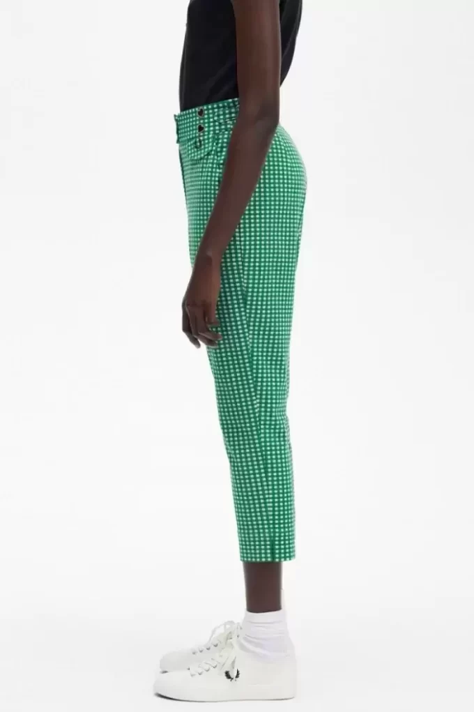 Pantalones de mujer de cuadros vichy Pantalones de mujer de cuadros vichy