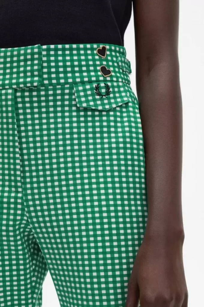 Pantalones de mujer de cuadros vichy Pantalones de mujer de cuadros vichy
