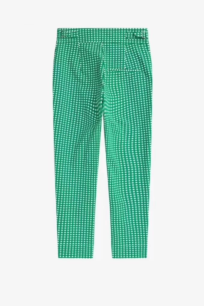Pantalones de mujer de cuadros vichy Pantalones de mujer de cuadros vichy
