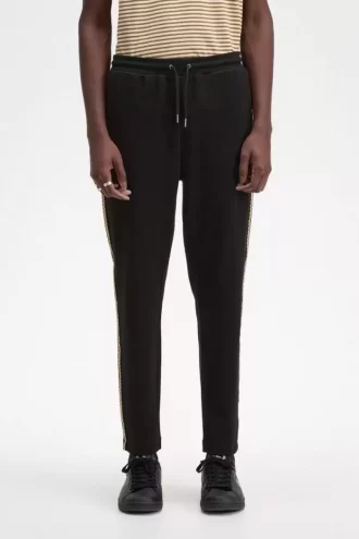 Pantalones deportivos con cinta de cuadros para hombre