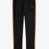Pantalones deportivos con cinta de cuadros para hombre