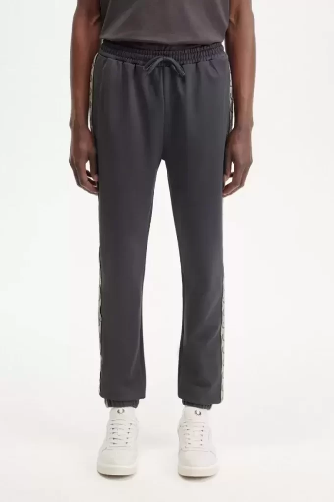 Pantalones deportivos con cinta en contraste para hombre
