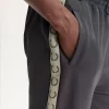 Pantalones deportivos con cinta en contraste para hombre
