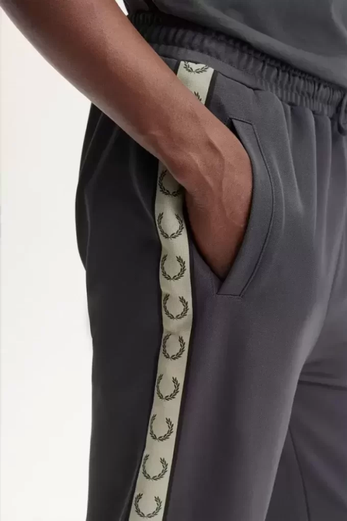 Pantalones deportivos con cinta en contraste para hombre