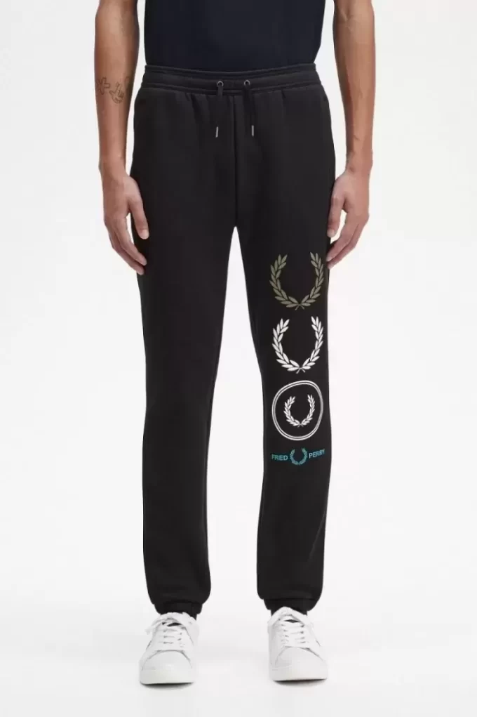 Pantalones deportivos de marca gráfica para hombre