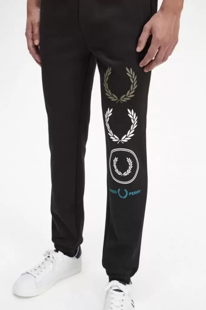 Pantalones deportivos de marca gráfica para hombre
