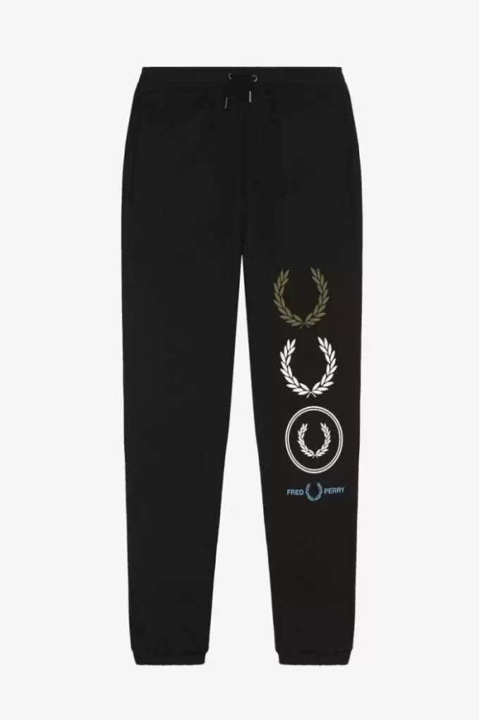 Pantalones deportivos de marca gráfica para hombre