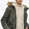 Parka con forro interior y cremallera para hombre Parka con forro interior y cremallera para hombre