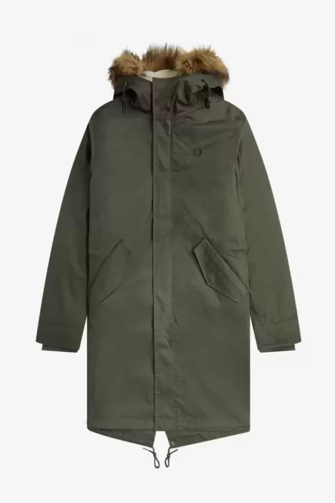 Parka con forro interior y cremallera para hombre Parka con forro interior y cremallera para hombre