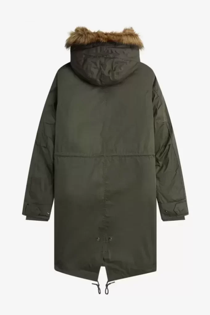 Parka con forro interior y cremallera para hombre Parka con forro interior y cremallera para hombre