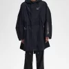 Parka con parche estampado para hombre