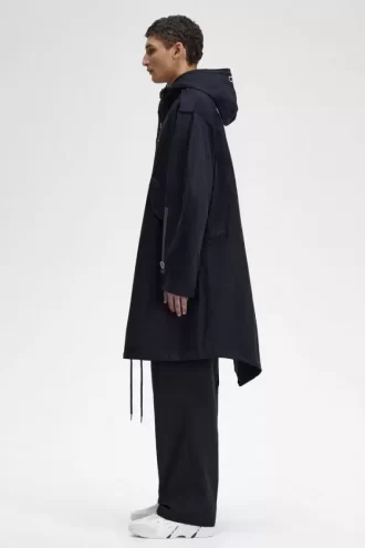 Parka con parche estampado para hombre
