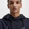 Parka con parche estampado para hombre