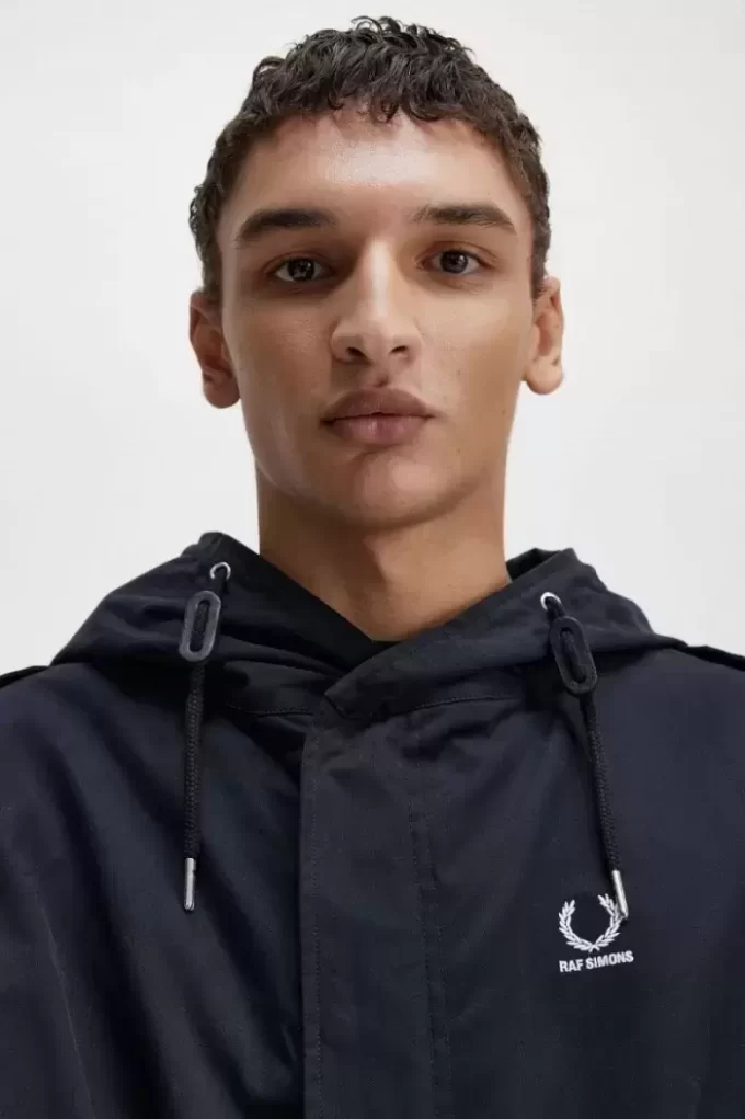 Parka con parche estampado para hombre