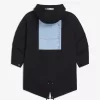 Parka con parche estampado para hombre