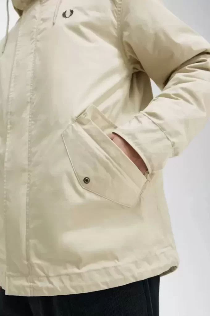 Parka corta acolchada para hombre
