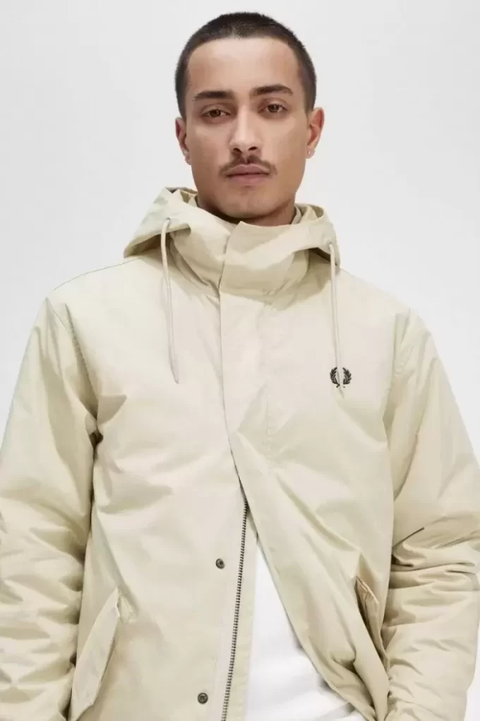 Parka corta acolchada para hombre