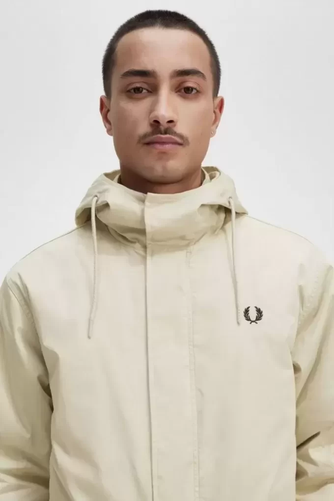 Parka corta acolchada para hombre