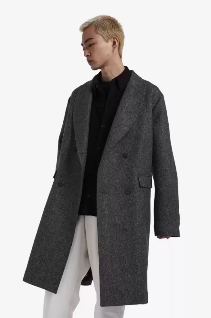 Parka cruzada para hombre