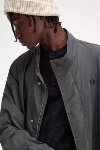 Parka de hombre con dobladillo recto