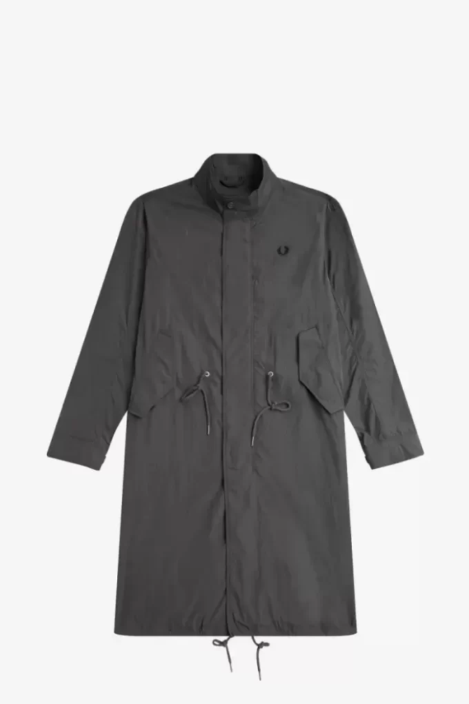 Parka de hombre con dobladillo recto