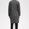 Parka de hombre con dobladillo recto