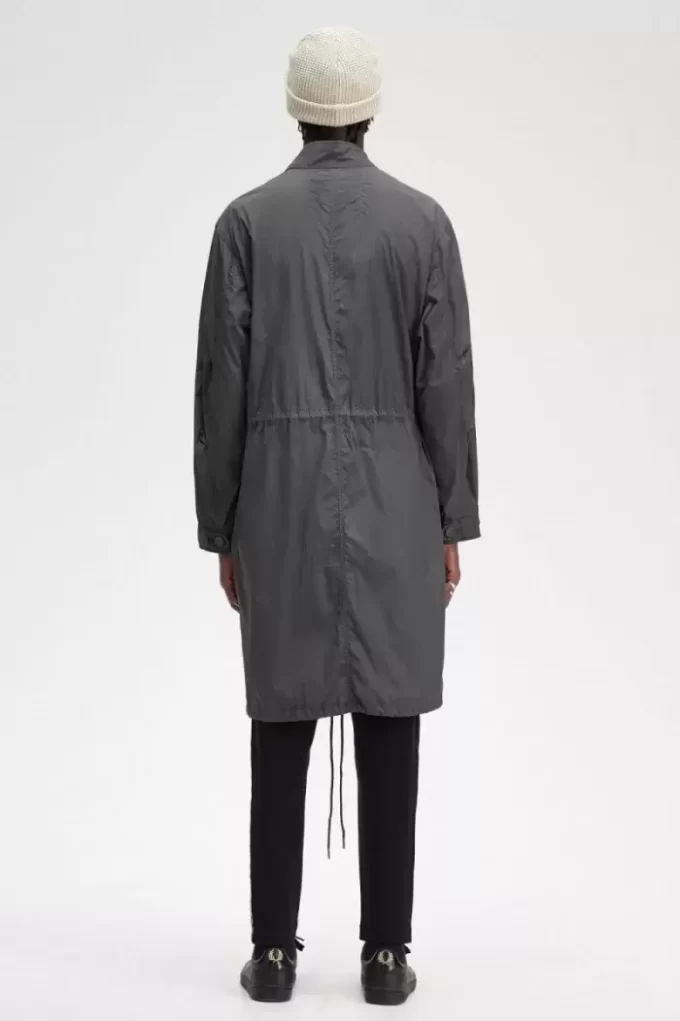 Parka de hombre con dobladillo recto