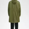 Parka de hombre con forro de piel sintética Parka de hombre con forro de piel sintética