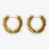 Pendientes de corona de laurel para mujer Pendientes de corona de laurel para mujer