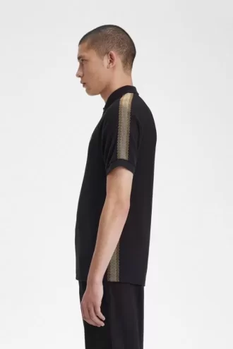 Polo con cinta de panal para hombre