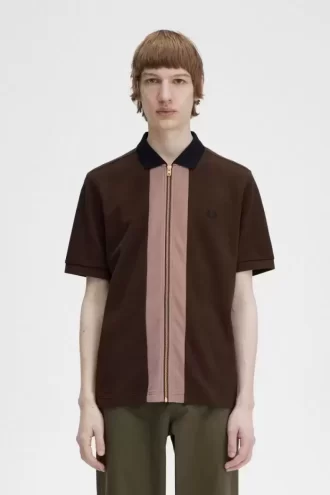 Polo con cremallera para hombre