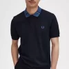 Polo con cuello gráfico para hombre Polo con cuello gráfico para hombre