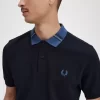 Polo con cuello gráfico para hombre Polo con cuello gráfico para hombre