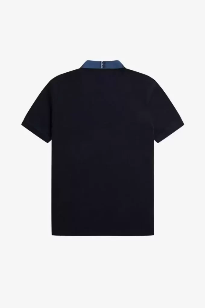 Polo con cuello gráfico para hombre Polo con cuello gráfico para hombre