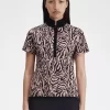 Polo con estampado de cebra para mujer Polo con estampado de cebra para mujer