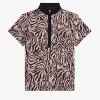 Polo con estampado de cebra para mujer Polo con estampado de cebra para mujer