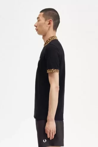 Polo con estampado de leopardo para hombre de Noongoons