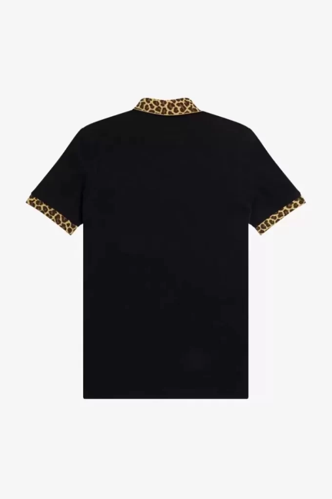 Polo con estampado de leopardo para hombre de Noongoons Polo con estampado de leopardo para hombre de Noongoons
