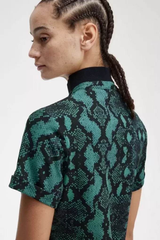 Polo con estampado de serpiente para mujer Polo con estampado de serpiente para mujer