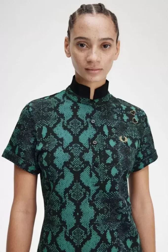Polo con estampado de serpiente para mujer Polo con estampado de serpiente para mujer