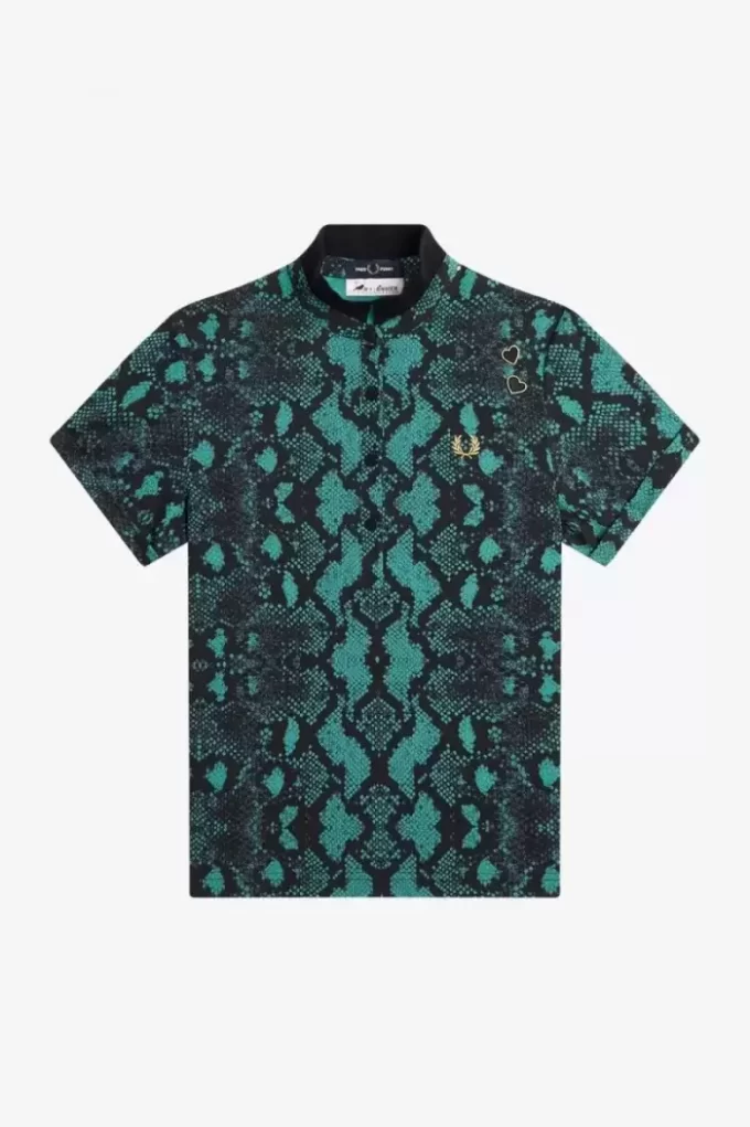 Polo con estampado de serpiente para mujer Polo con estampado de serpiente para mujer
