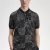 Polo con gráfico de bloques para hombre Polo con gráfico de bloques para hombre