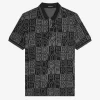Polo con gráfico de bloques para hombre Polo con gráfico de bloques para hombre