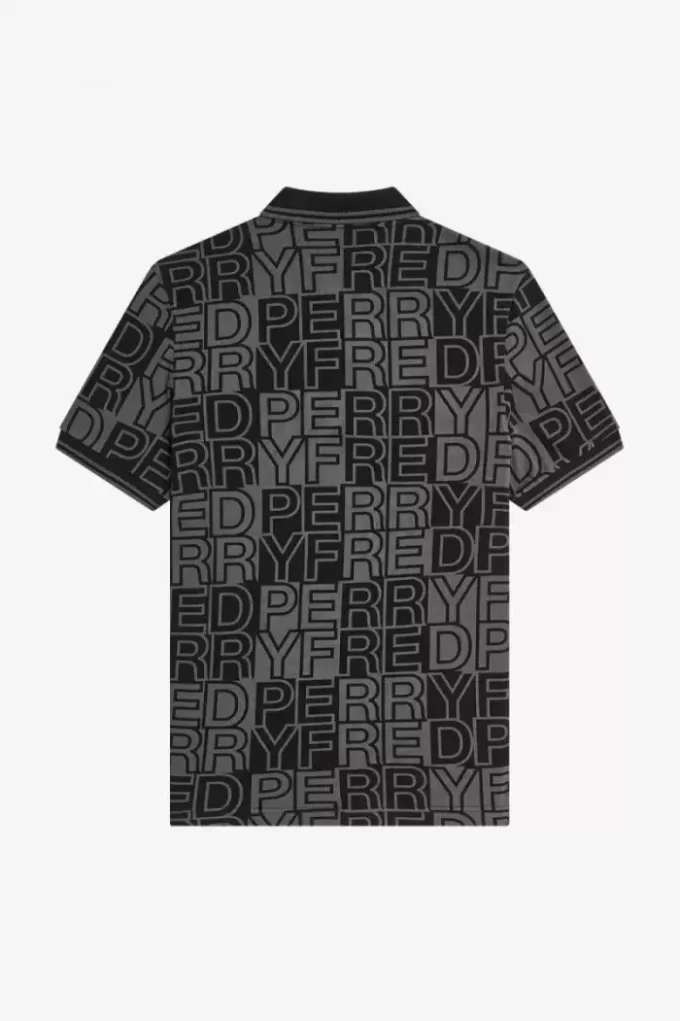 Polo con gráfico de bloques para hombre Polo con gráfico de bloques para hombre