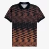 Polo con gráfico de olas para hombre Polo con gráfico de olas para hombre